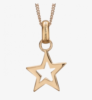 Star Pendant With 40 15cm Gold Plated Silver Chain - Christina Hanger 680-g09-55 #1395550