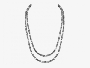 Double Wonder Oxidized Silver Chain - Chain #1395621