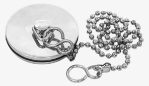 Metallic Sink Plug With Chain Png - Plug & Chain 1 1/2" Chrome #1395807