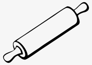 Vector Transparent Download Rolling Pin Clipart Black - Rolling Pin Clipart Black And White #1396481