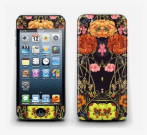 Floral Crossings In Orange - Apple Ipod Touch (product)red (5th Generation) - 16 #1397488