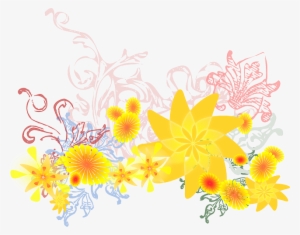 Flower, Yellow, Flourish, Blossom - Flower Clip Art #1398113