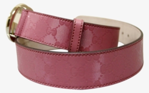 Gucci Women's Pink Gg Canvas Interlocking G Buckle - Belt #1398115