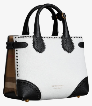 Featured Product - Burberry The Small Banner In Leather And House Check #1398266