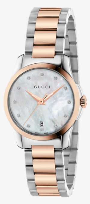 Gucci G Timeless Silver Dial Two Tone Women's Watch #1398324