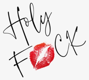Holy Fuck Logo Tilted Transparent Background - Black Glitter Lips Wristlet Purse, Women's, Pale Blue #1398701
