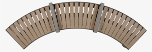 Skyline Curved Park Bench - Bench Png Top View #1399068