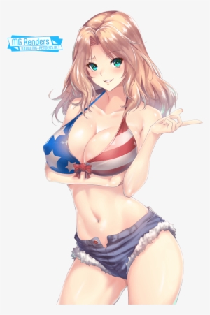 Girl Png Free On Mbtskoudsalg - Girls Und Panzer Kay Bikini #1399789