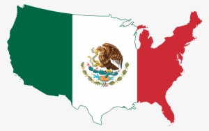 Mexican American Flag Png Clipart Free Stock - Moving To Different Places #140587