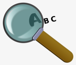Magnifying Glass Alphabet Letter Magnifier - Magnifying Glass With Letters Clipart #140641