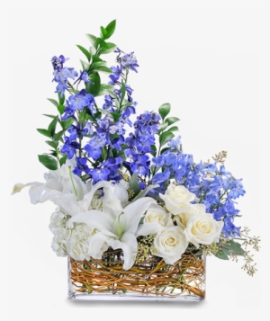 Majestic Blue - Flower Modern #141051
