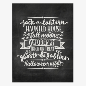 Halloween Night Chalkboard Word Art Svg Scrapbook Cut - Thanksgiving Chalkboard #141142