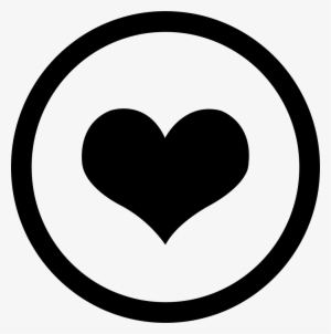 Circle Heart Comments - Heart Icon White Png #141969