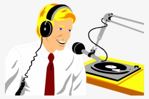 Svg Free Library Radio Host Clipart - Radio Jockey Clip Art Png #142084
