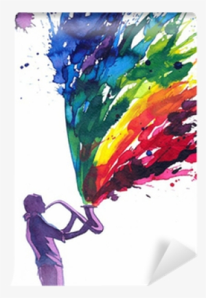 Art Print: Okalinichenko's Saxophone Music, 61x41cm. #143083