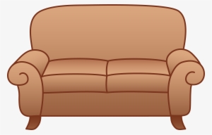 Beige Living Room Sofa - Couch Clipart #143141