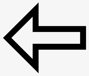 Arrows Transparent Outline - White Arrow Pointing Left Png #143539