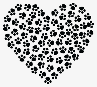 Vector Library Stock Prints Big Image Png - Paw Print Heart Clipart #143839