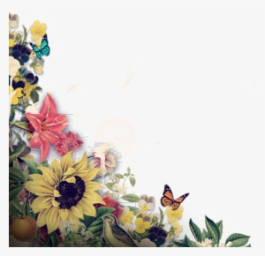 We've Moved Sunflowers Announcement On Rustic Painted #144144