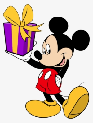 Free Png Mickey Mouse Png Images Transparent - Mickey Mouse With Gift #144220