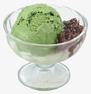 Green Tea Ice Cream With Red Beans - Ly Kem Đậu Xanh #144458