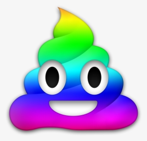 Poop Emoji Png - Rainbow Poop Emoji Png #144462