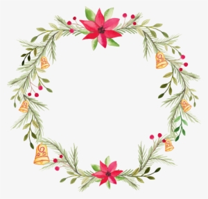 Clip Library Library Wreath Flower Painting Transprent - Holly Watercolor Png #144943