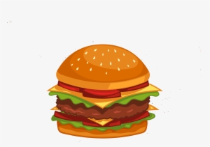 Burger Png Hd Free Vector - Portable Network Graphics #144964