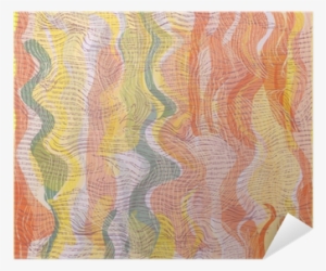 Vector Abstract Watercolor Composition With Wavy Stripes - Modern Art #145022