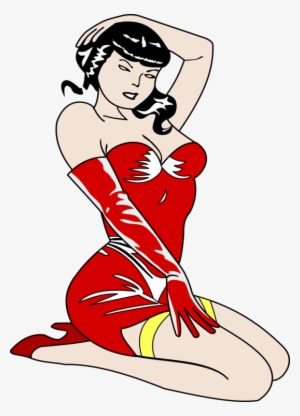 Pin-up Girl Computer Icons Drawing - Female Sex Worker Cartoon #145102