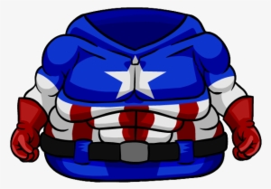 Captain America Bodysuit Clothing Icon Id 4628 - Club Penguin Captain America #145126