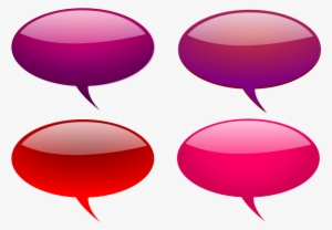 How To Set Use Maroon And Pink Shaded Speech Bubbles #145315