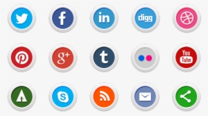 Social Icons Transparent Png - All Different Social Media #145608