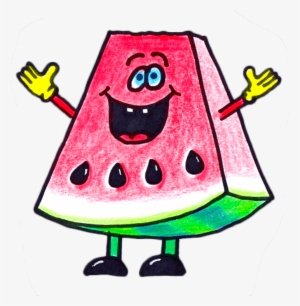 Ftestickers Watercolor Clipart Watermelon Cute - Watermelon Man Png #146033