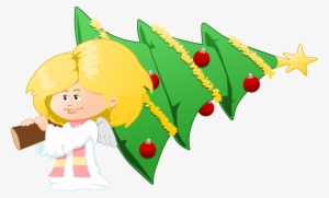 Christmas Angel Png Clipart - Christmas Tree Angel Greeting Cards #146077