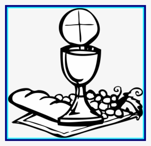 The Best Cross Printable Template Version St Picture - Holy Communion Clipart Black And White #146408