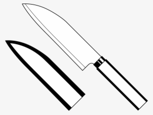 Knife Clip Art - Knife Black In White #146409