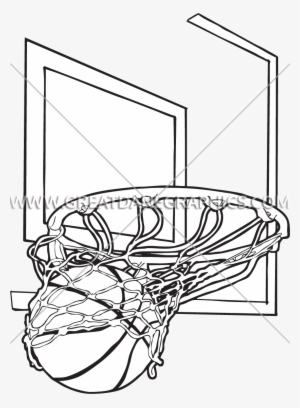 Basketball Net Drawing At Getdrawings - Basketball Hoop Swish Drawing #146584