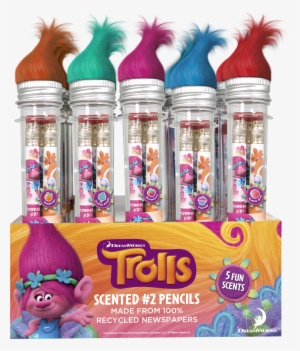 Dreamworks Trolls Smencils In Gift Tubes - Ideas For Trolls Party Bag #146661
