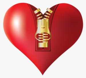 Zipped Heart Png Clipart Image - Portable Network Graphics #146917