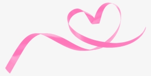 Valentine's Day Ribbon Heart Clip Art - Pink Ribbons Png #146995