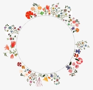 Christmas Circle Border Png Graphic Free Stock - Bride Tribe Floral Mugs #147212