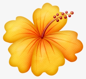 Flores Animadas Infantiles Con - Hawaii Flowers Clipart #147260