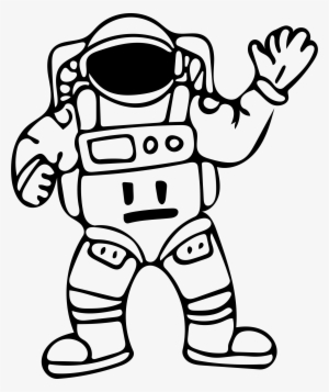 Graphic Free Library Clipart Astronaut Outline Big - Outline Image Of Astronaut #147674