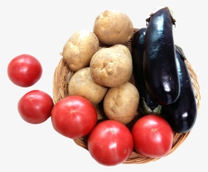 Eggplant Tomato Potato Png Image - Potatoes And Tomato Png #147915