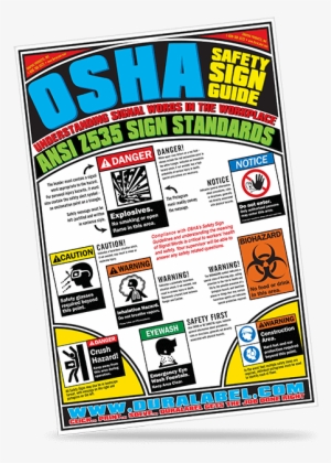 Safety Poster Osha Sign & Label Standards - Nail Salon #148024