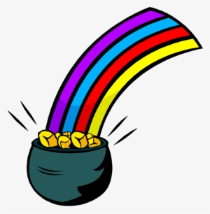 Rainbow And Pot Of Gold Clipart Free Download Clip - Rainbow With A Pot #148790