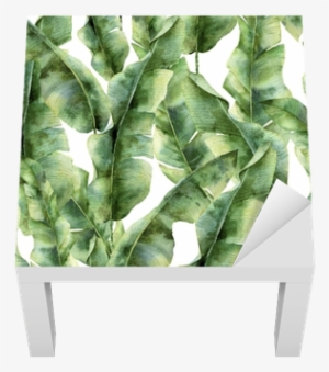 Watercolor Pattern With Banana Palm Leaves - Botanische Print #149031