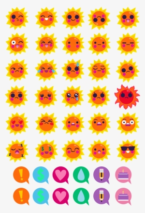 Starry Emojis Set Cosmic Funnies #149137