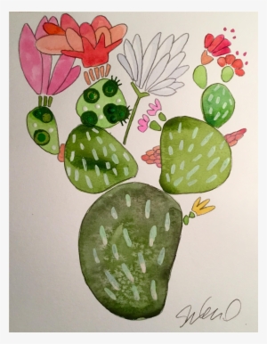 Cactus Water Color Png - Watercolor Painting #149429